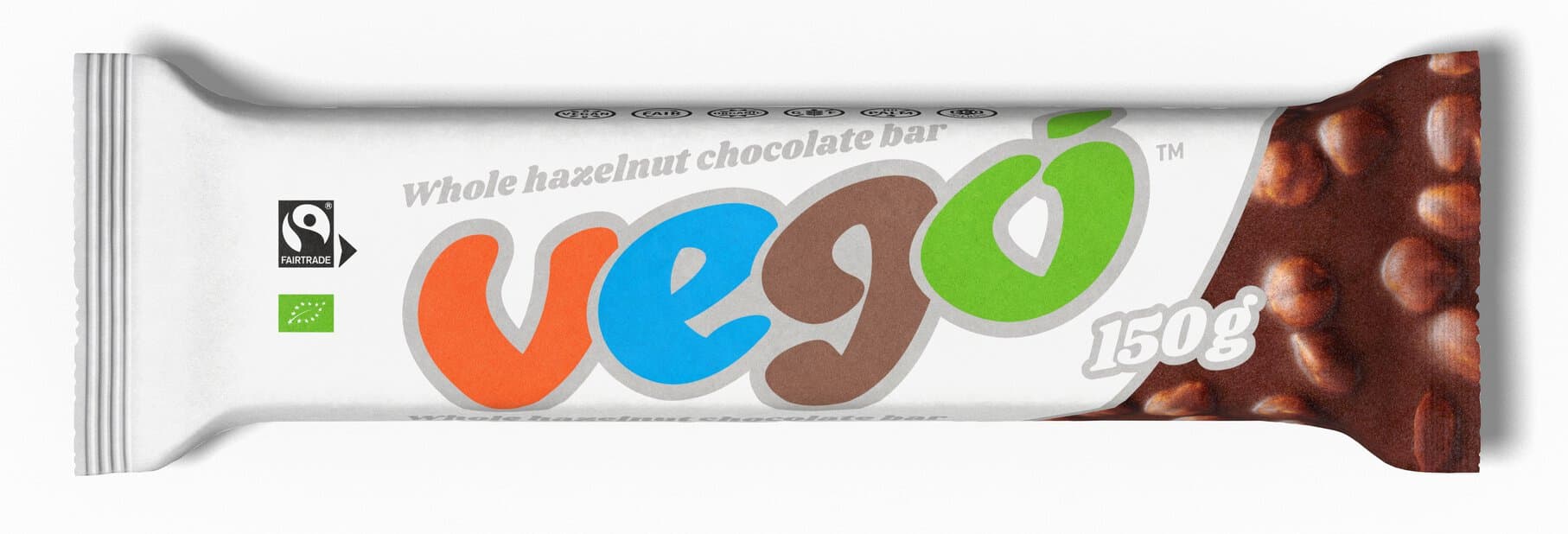 Vego Ganze Haselnüsse Schokoriegel