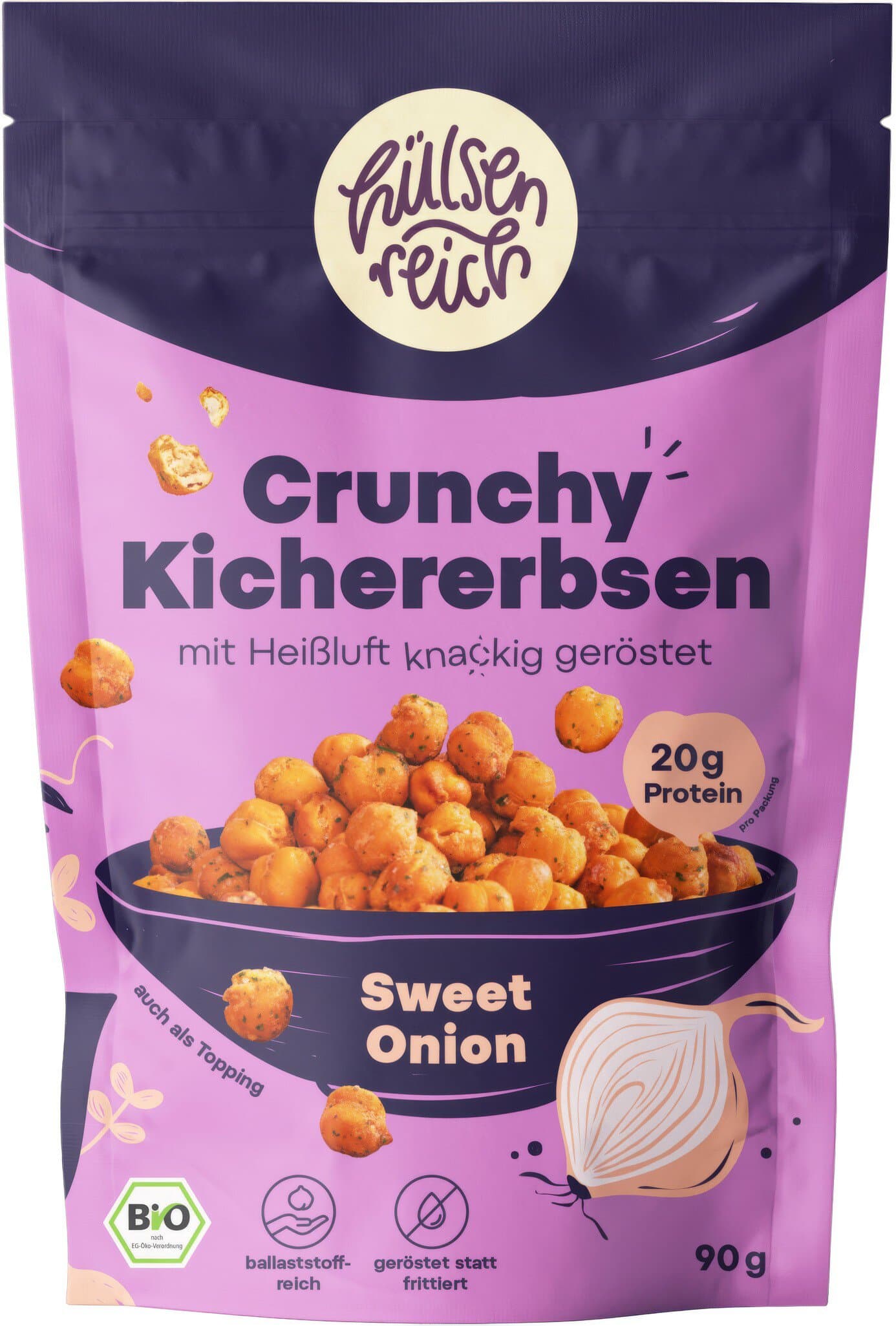 Hülsenreich Geröstete Kichererbsen Sweet Onion
