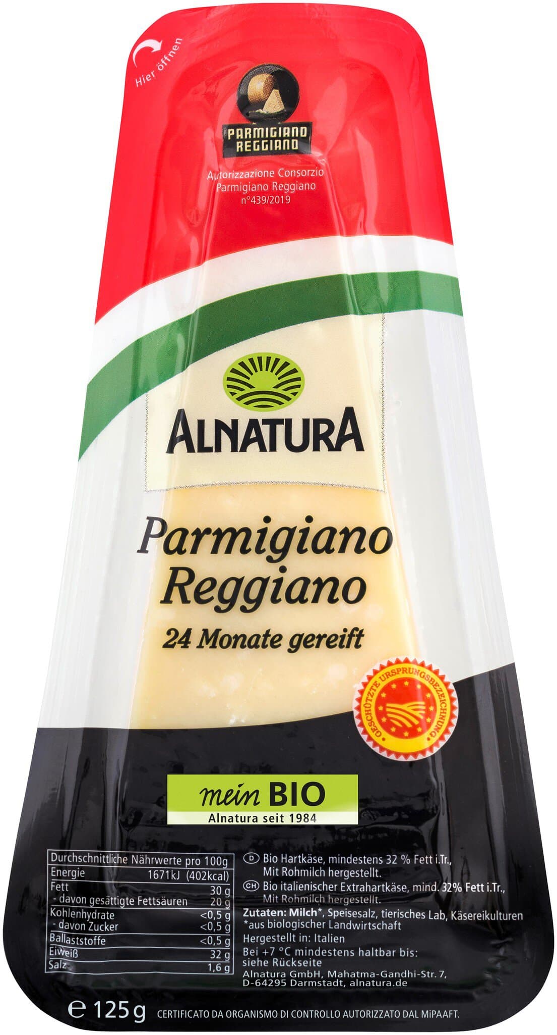 Alnatura Parmigiano Reggiano (am Stück)