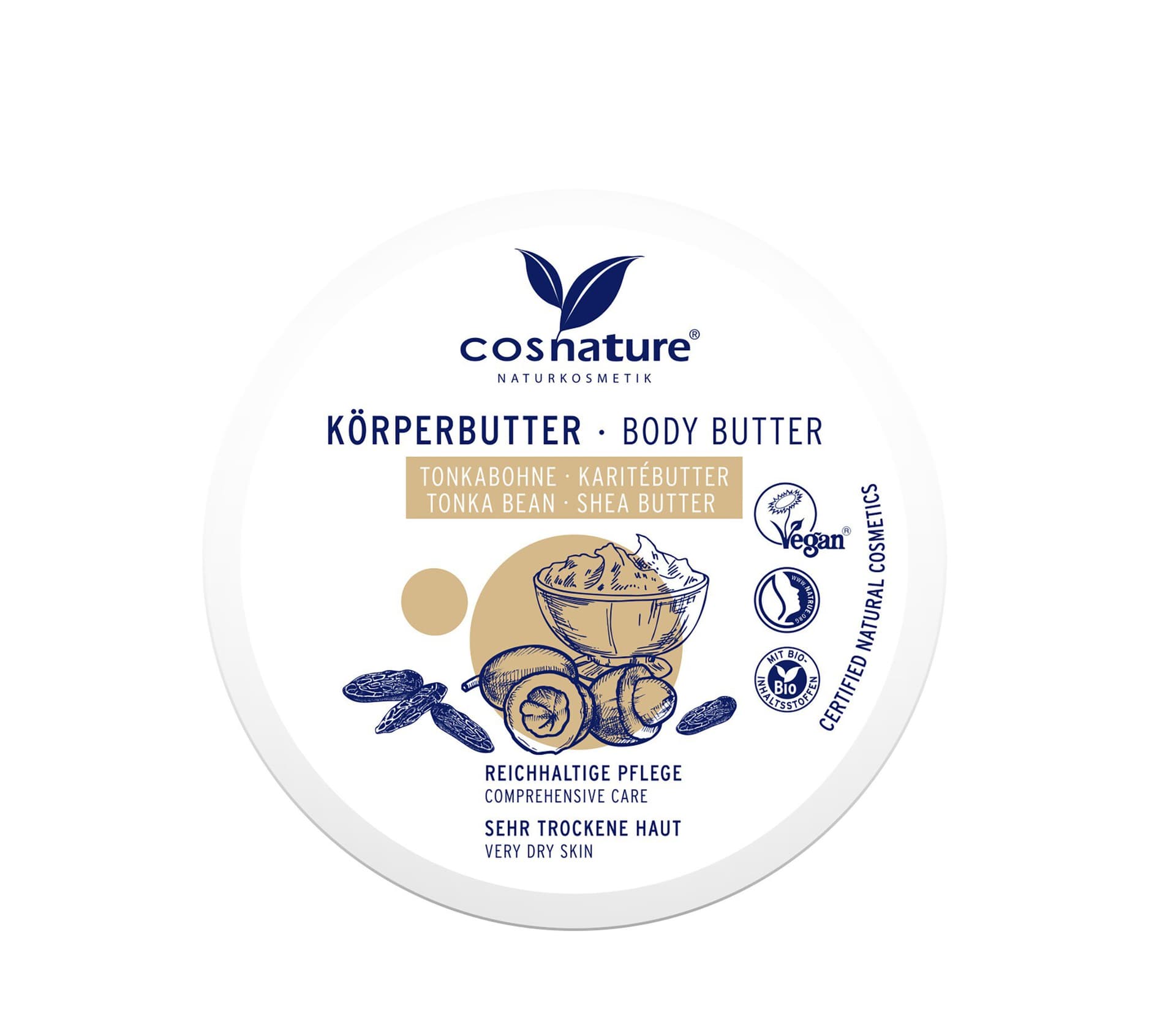 cosnature Körperbutter Tonkabohne & Karité