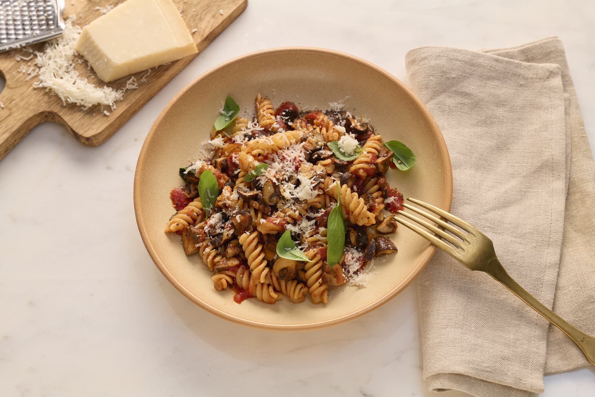 Fusilli ai funghi