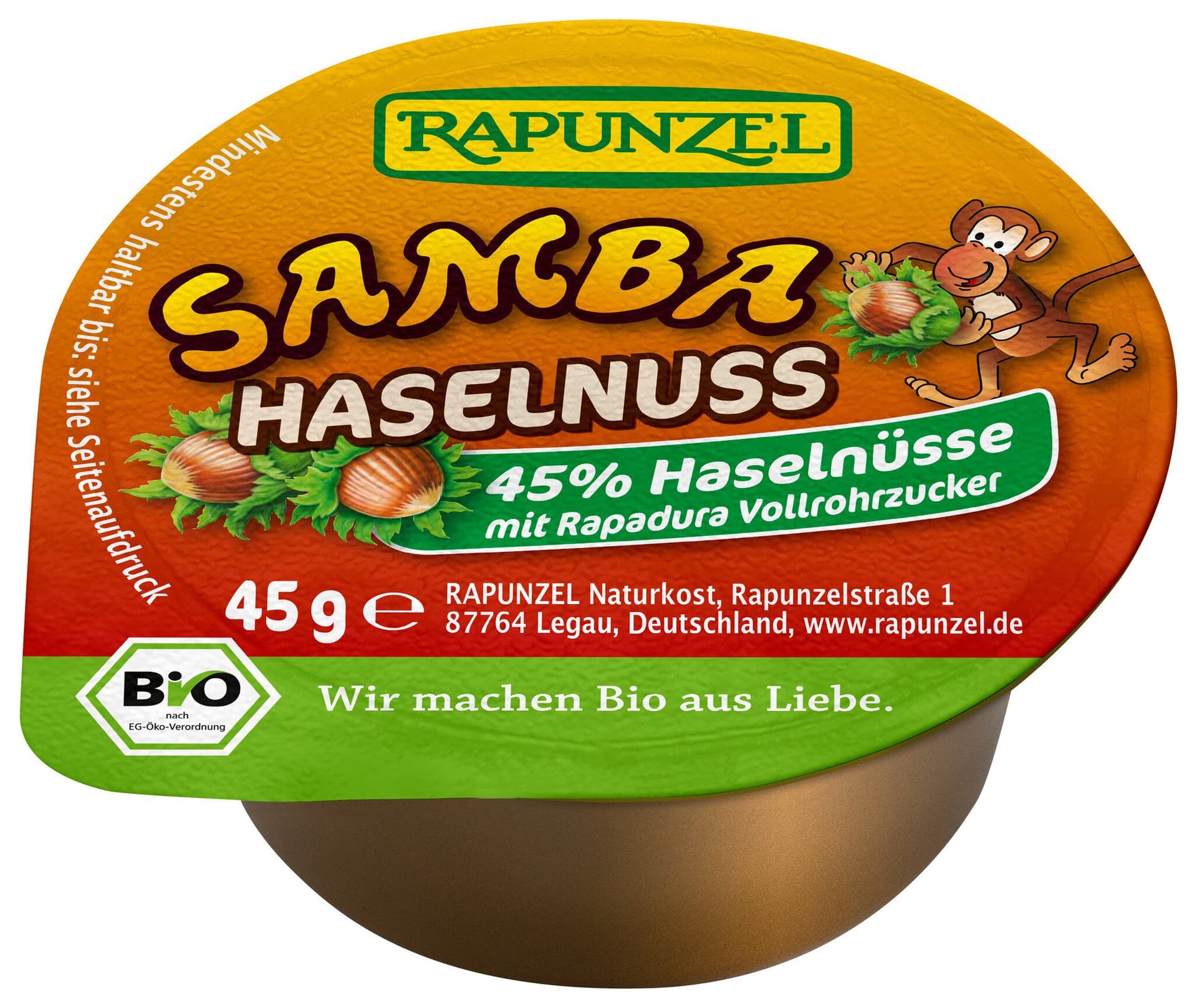 Rapunzel Samba Haselnuss Probiergröße