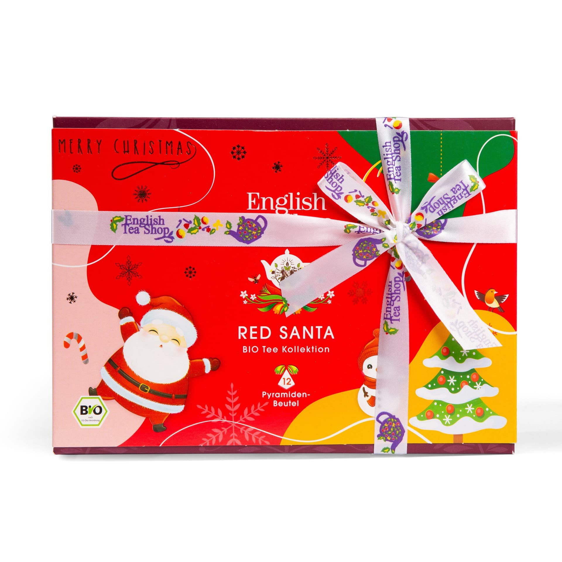 English Tea Shop Red Santa Christmas Tee 12 Beutel