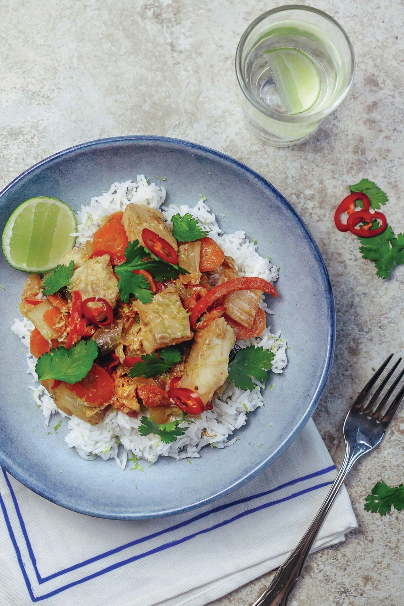 Scharfes Fischcurry