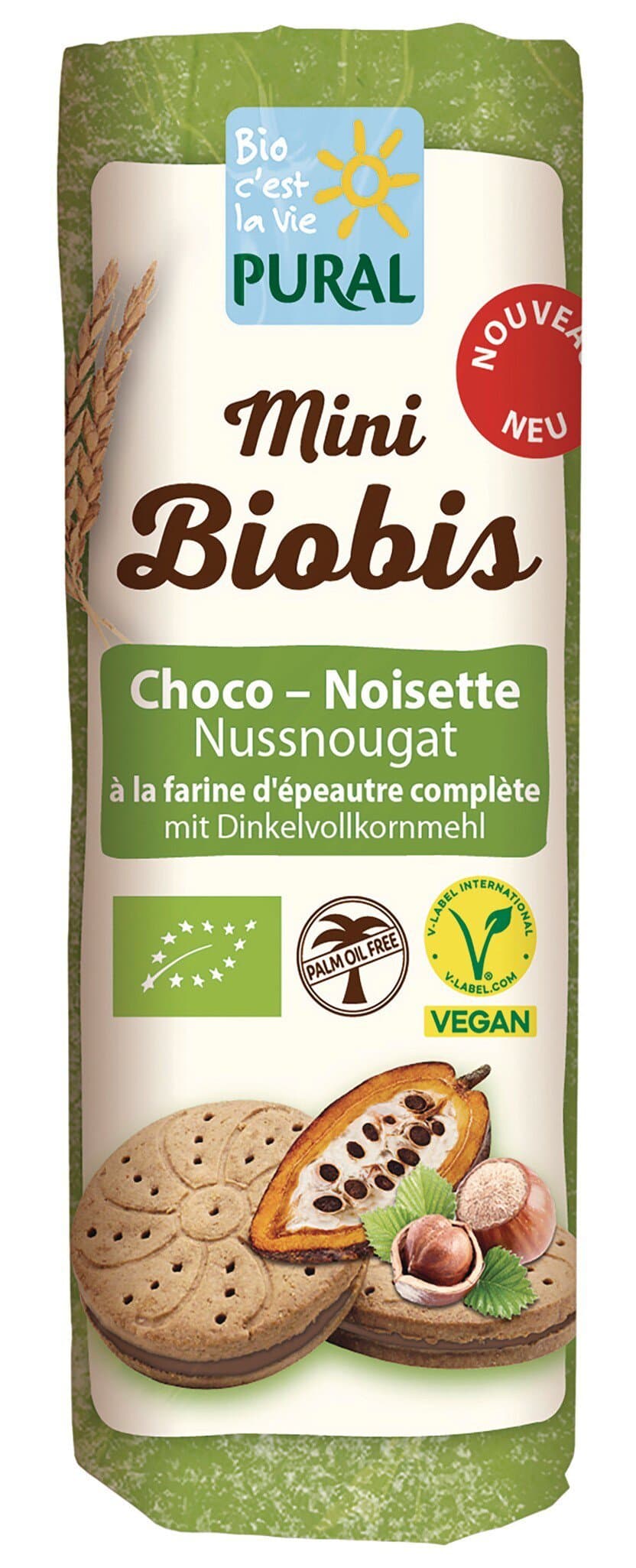 Pural Mini Biobis Nussnougat Dinkel