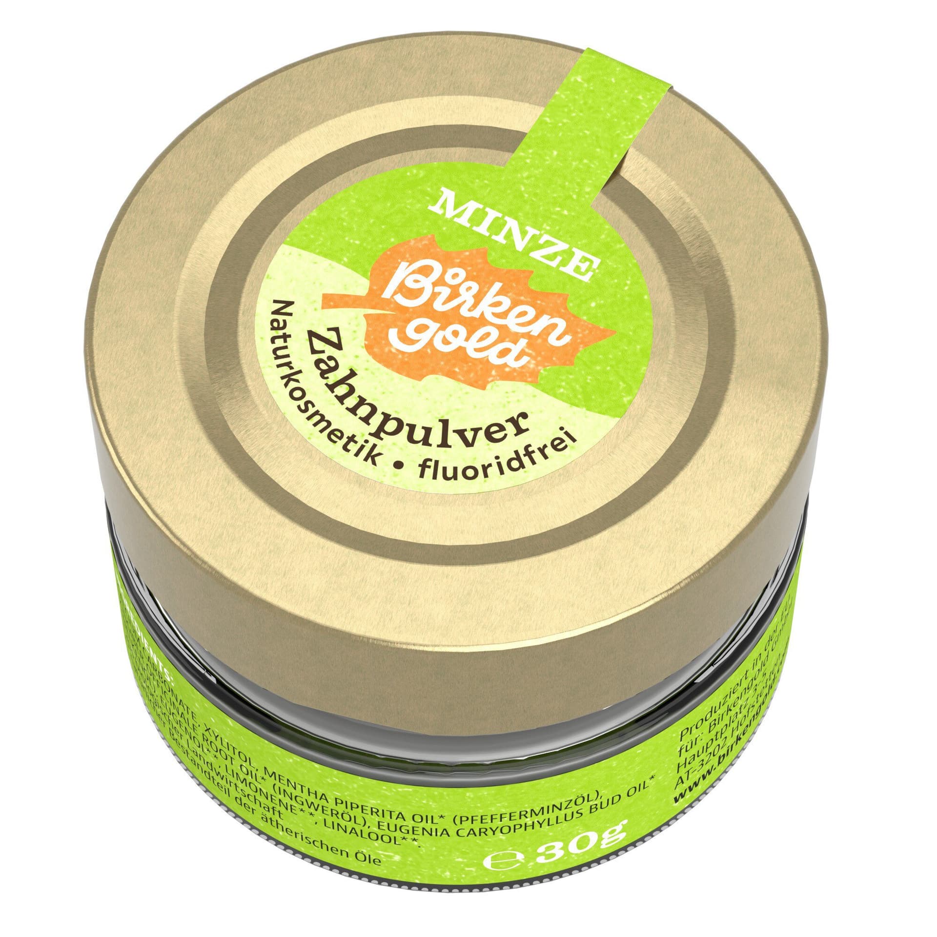 Birkengold Zahnputzpulver Minze