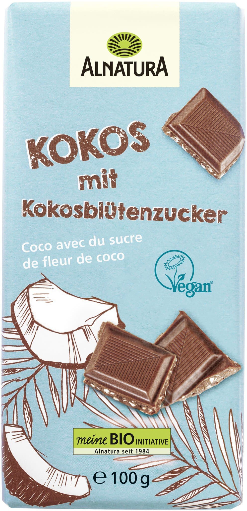 Alnatura Schokolade Kokos mit Kokosblütenzucker