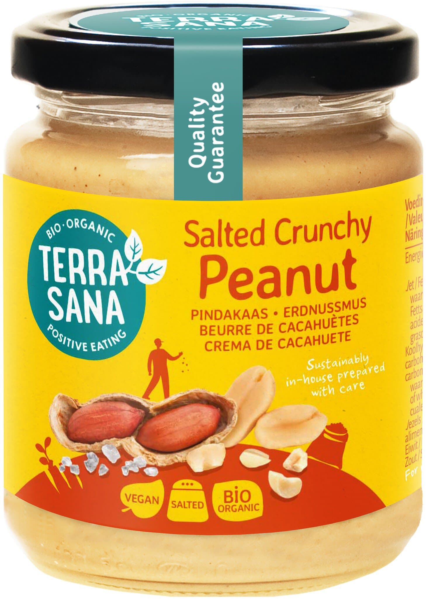 Terra Sana Erdnussmus crunchy mit Salz