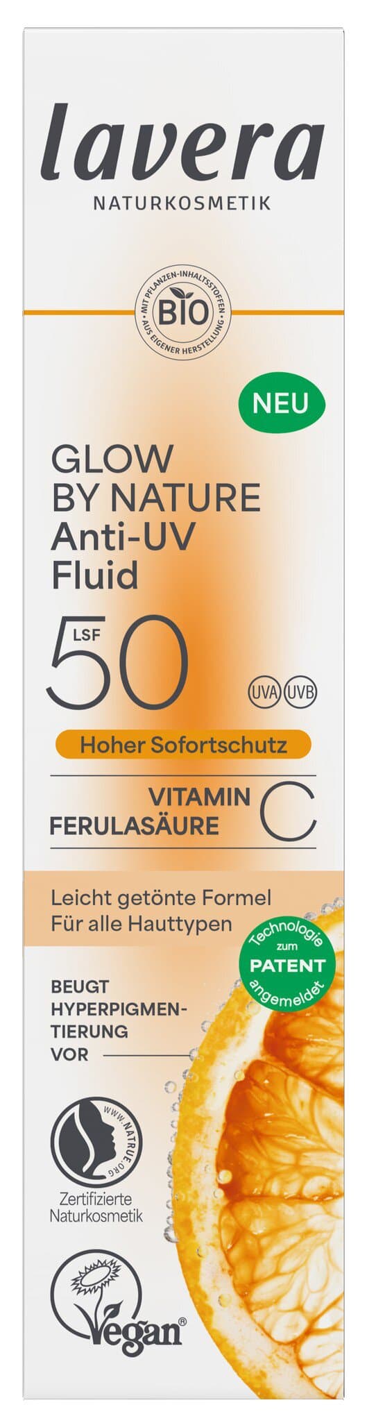 Lavera Glow by nature Anti UV Fluid LSF50