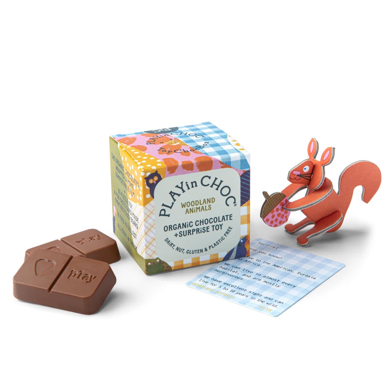 PLAYin CHOC Überraschungswürfel Waldtiere