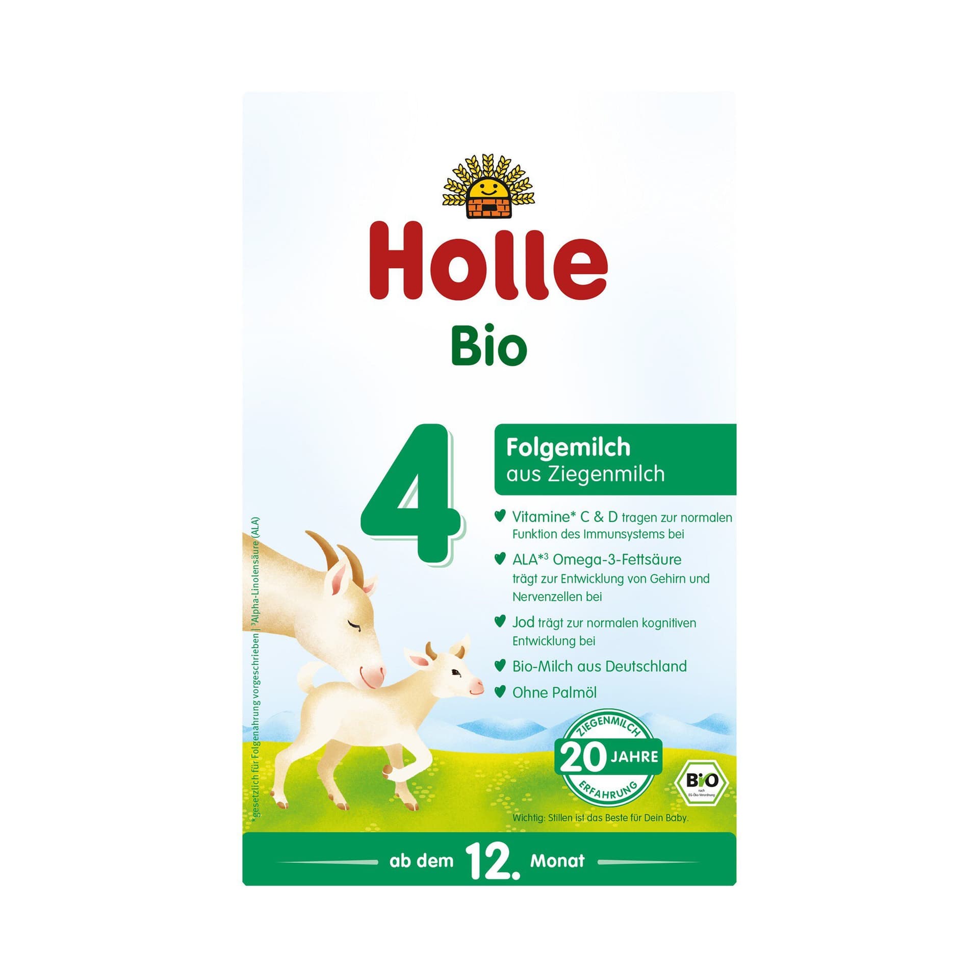 Holle Bio Folgemilch 4 aus Ziegenmilch