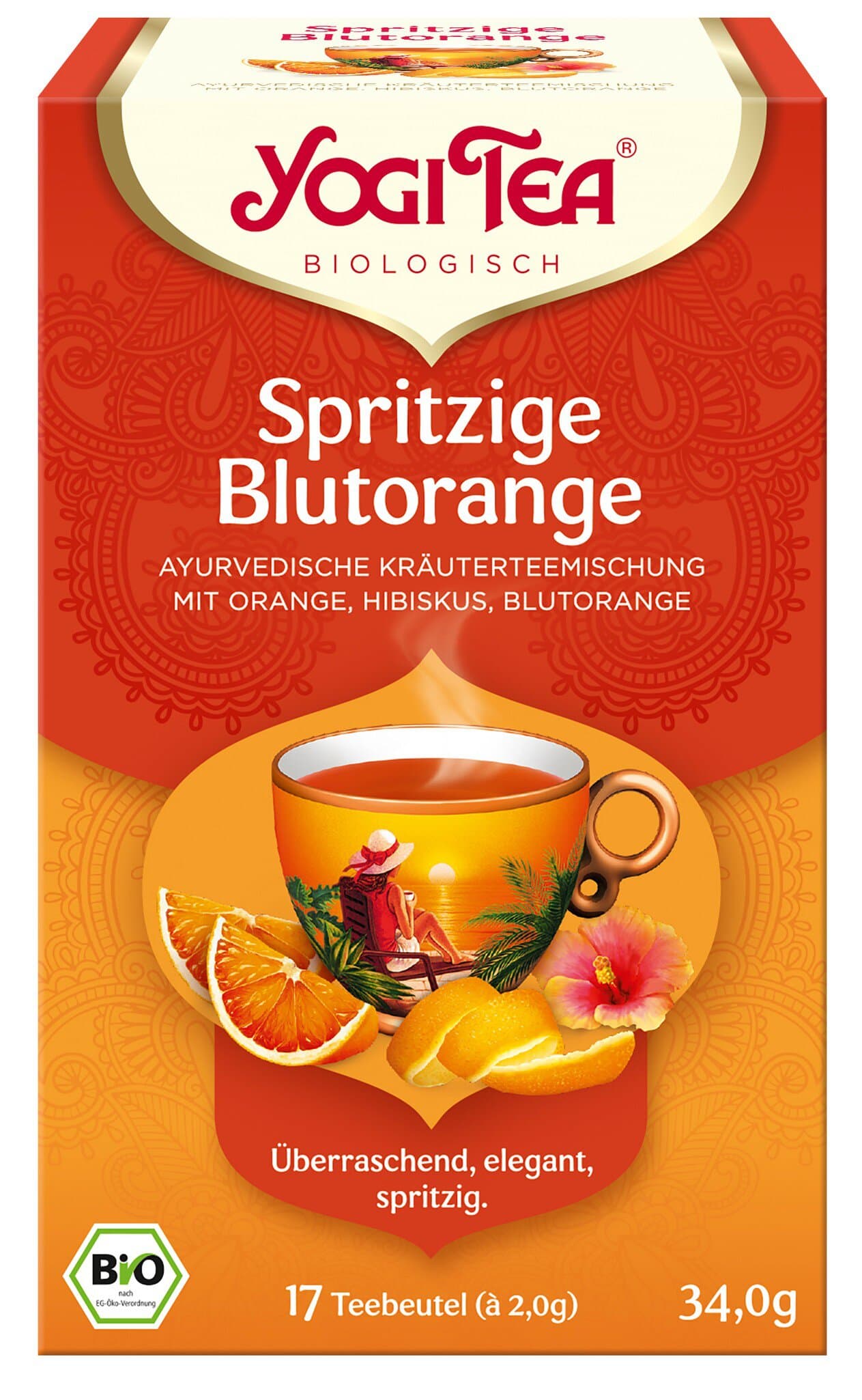 Yogi Tea Spritzige Blutorange Tee 17 Beutel