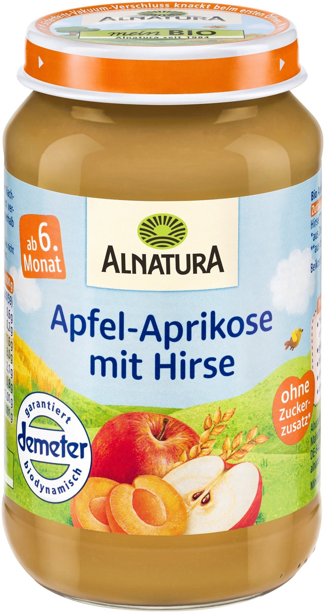 Alnatura Apfel-Aprikose mit Hirse
