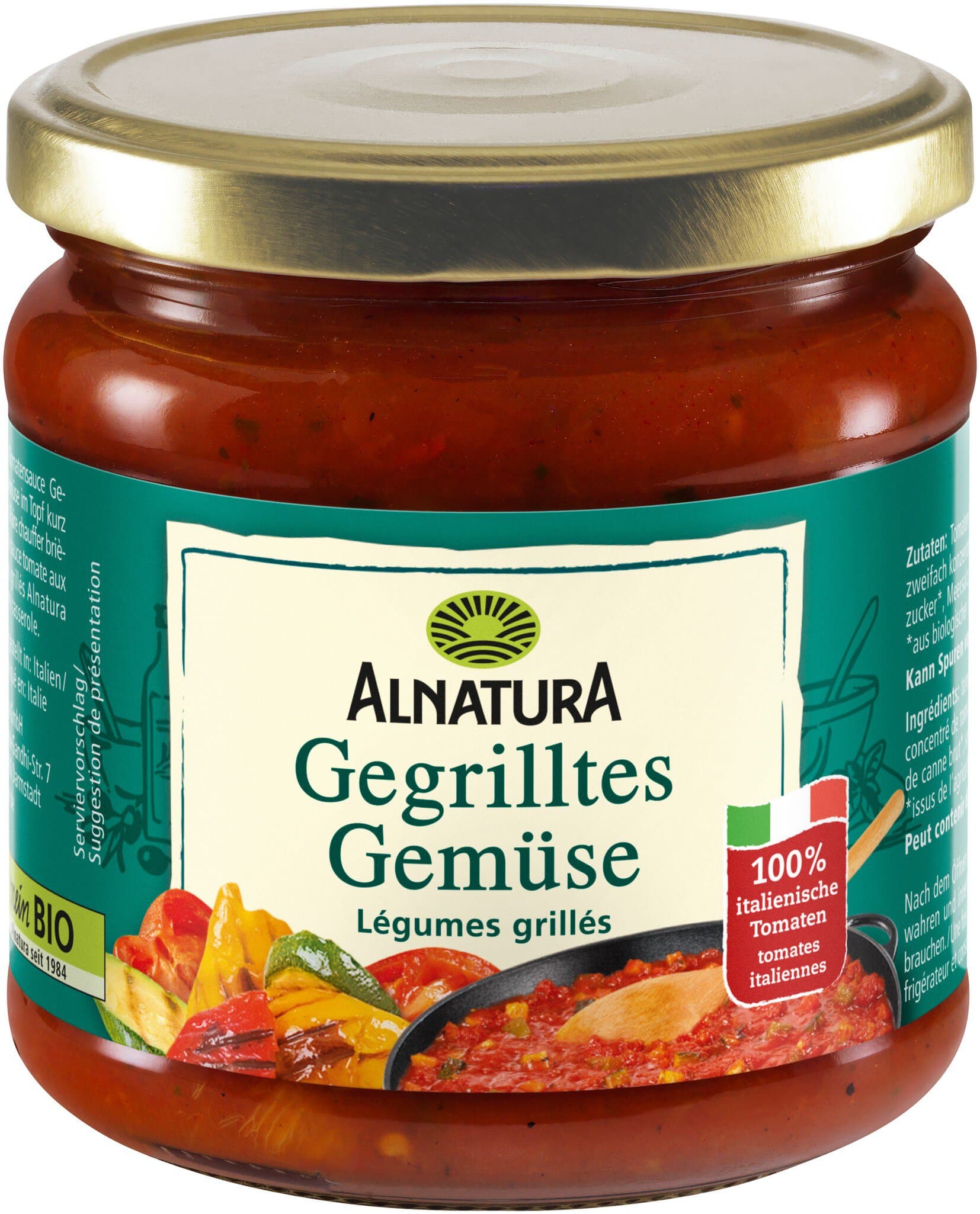 Alnatura Tomatensauce Gegrilltes Gemüse