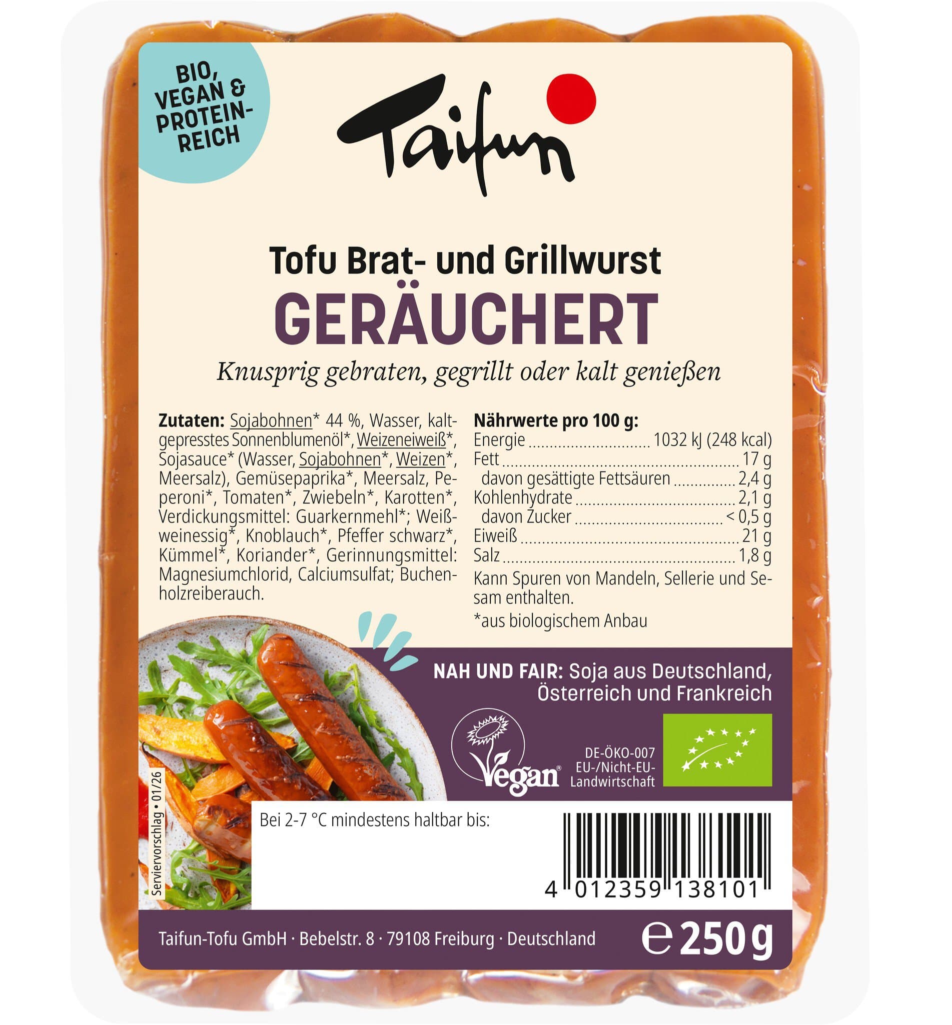 Taifun Veggie Bratwurst