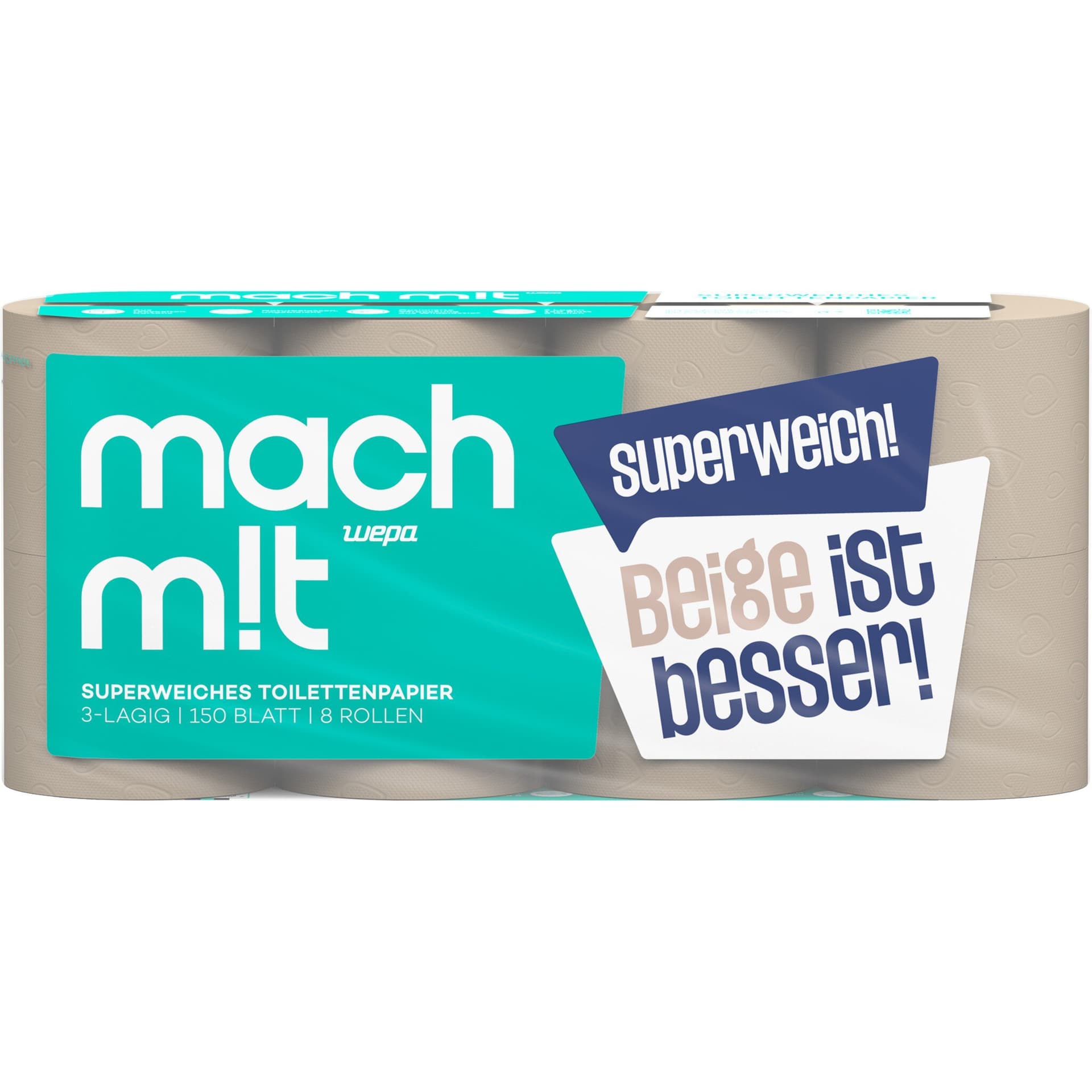 Mach mit… Toilettenpapier (8x150 Blatt), 3-lagig