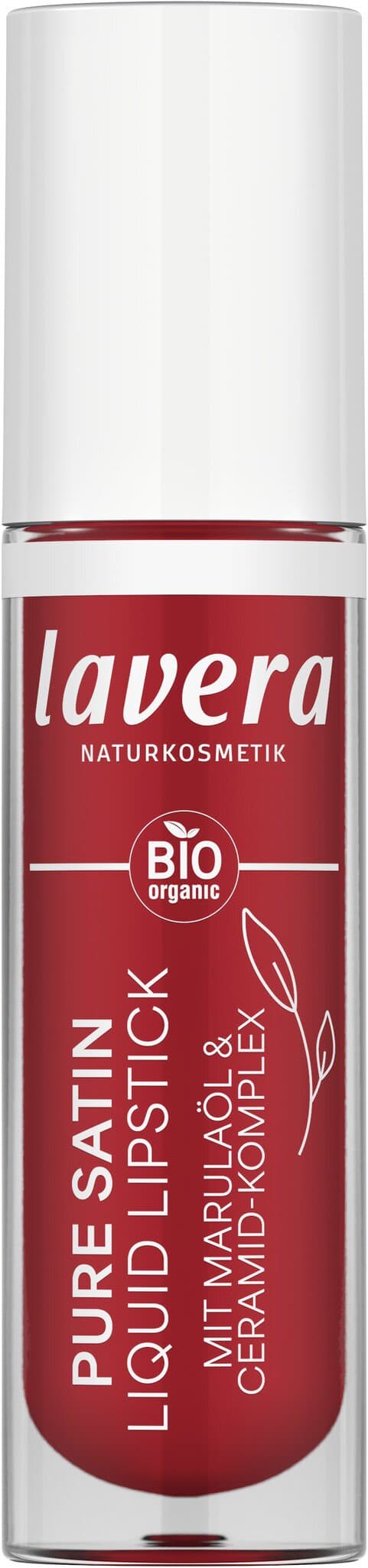 Lavera Pure Satin Liquid Lipstick poppy red