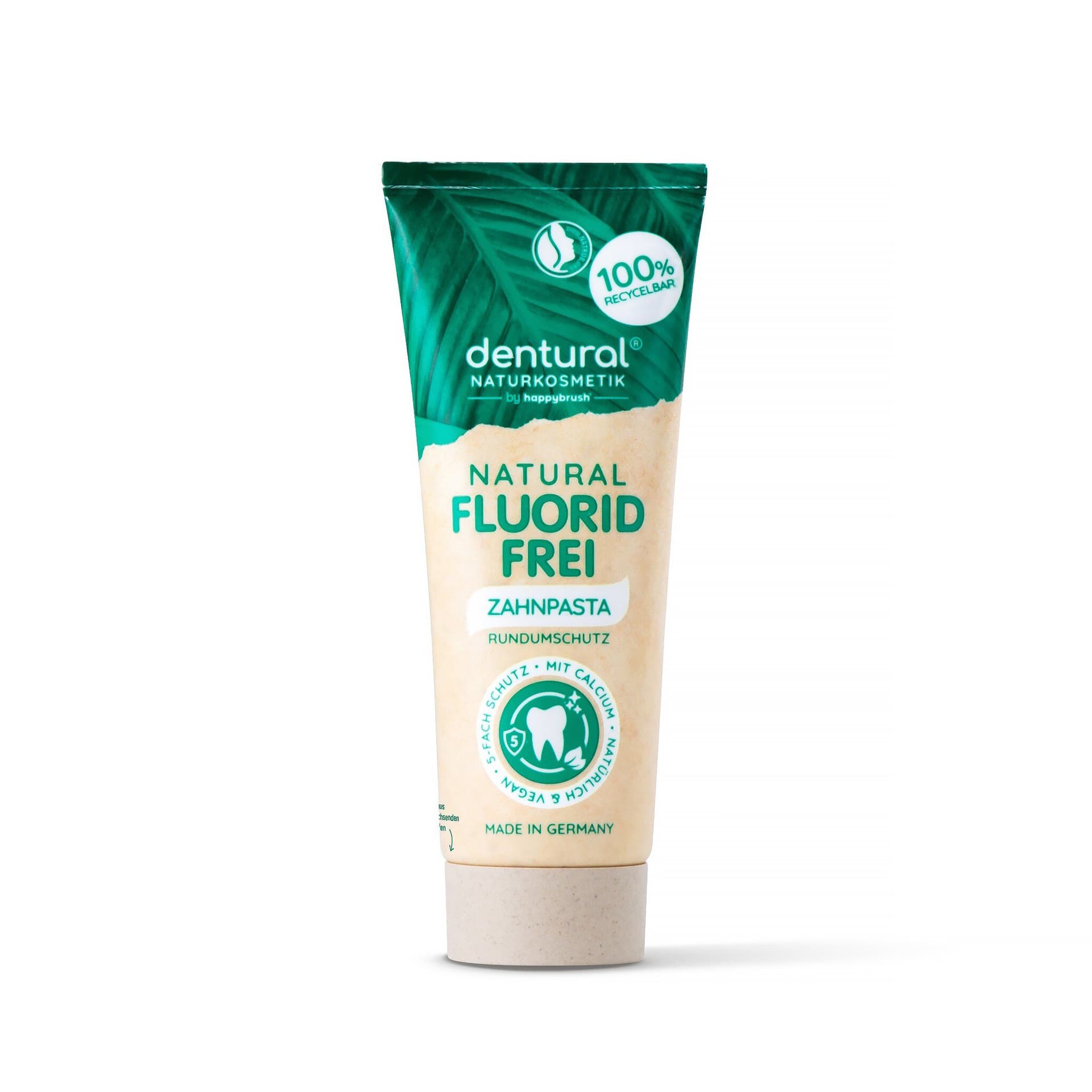 Happybrush Zahnpasta Natur Fluoridfrei
