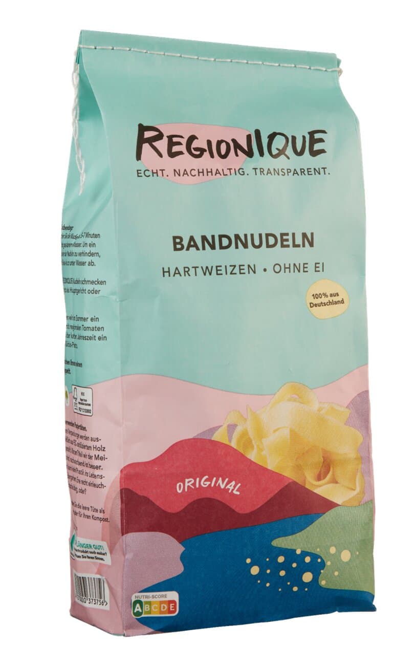 Regionique Bandnudeln ohne Ei