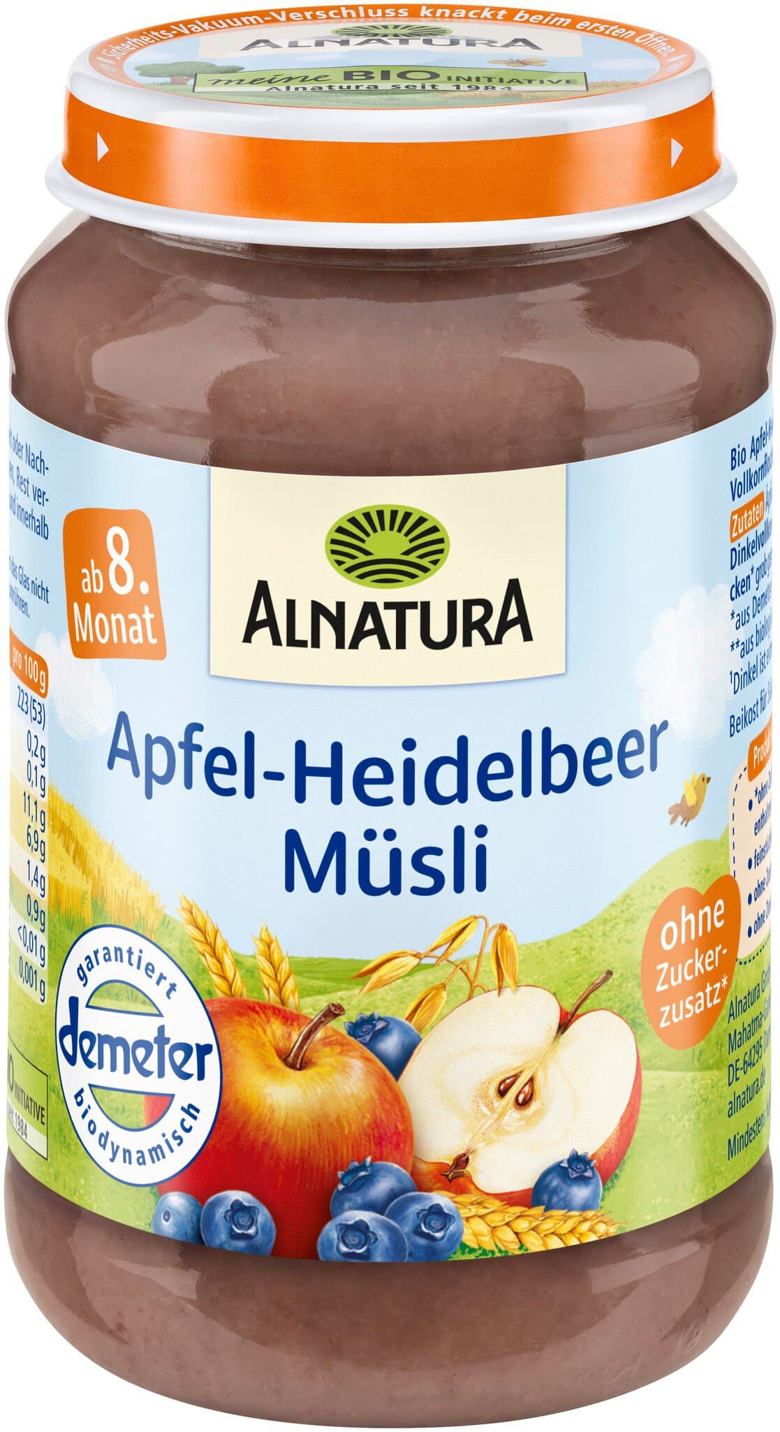 Alnatura Apfel-Heidelbeer-Müsli