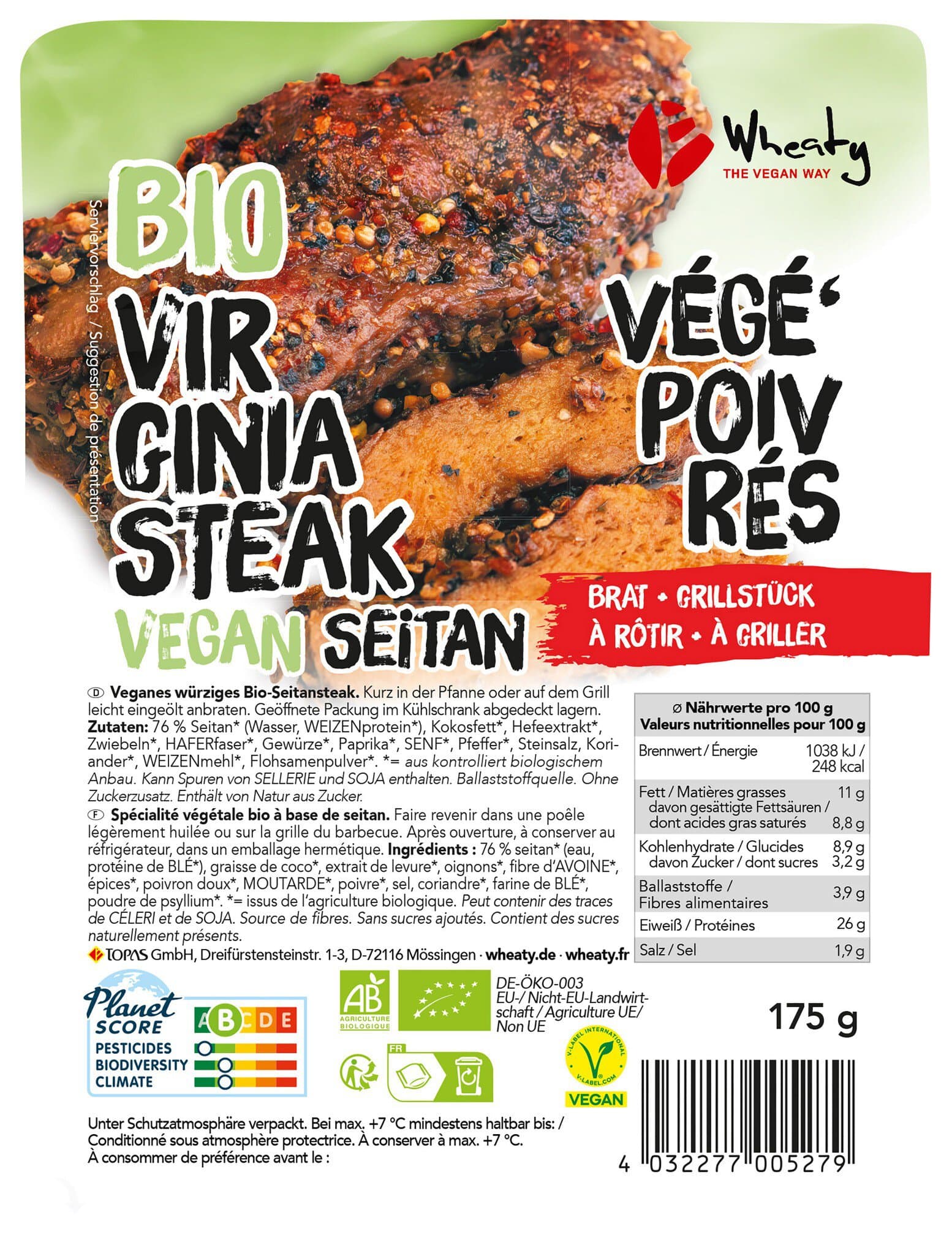 Wheaty Virginia Steak