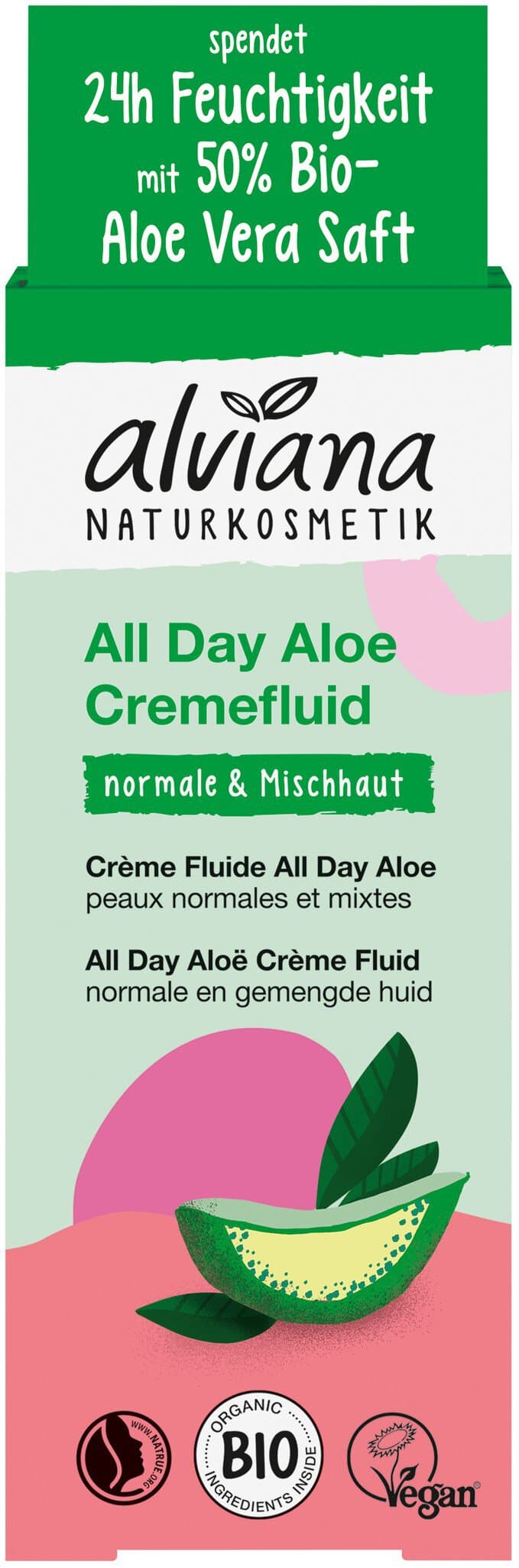 alviana All Day Aloe Cremefluid für normale Haut