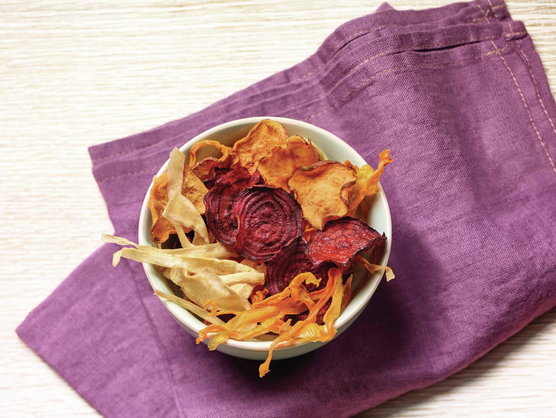 Bunte Gemüse-Chips