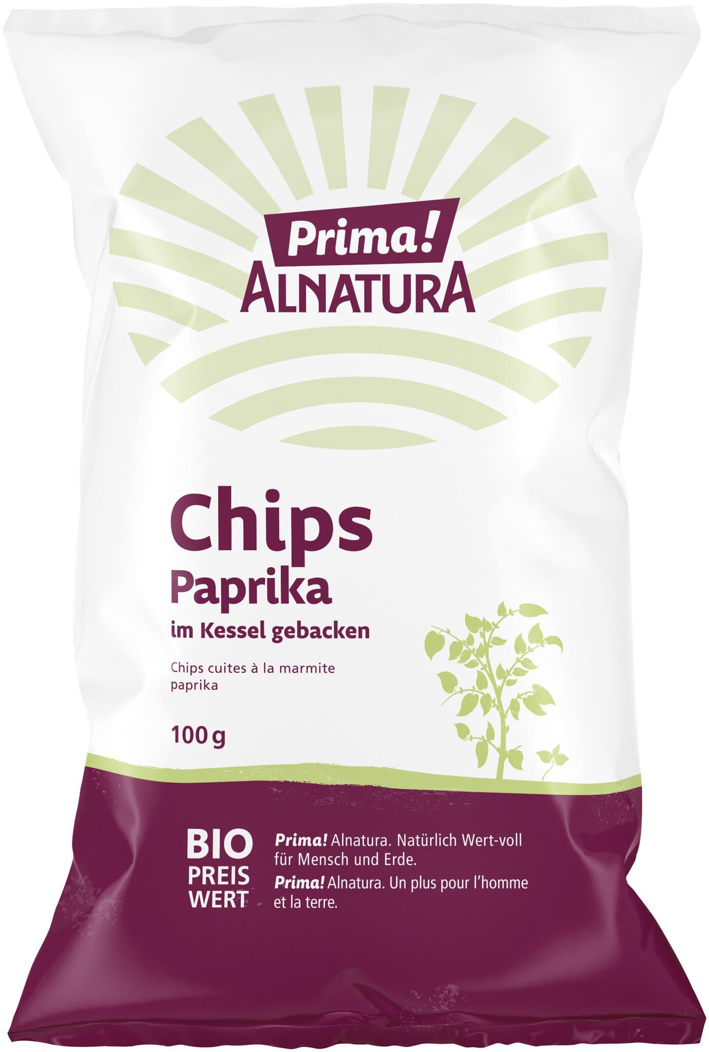 Prima! Alnatura Chips im Kessel gebacken Paprika