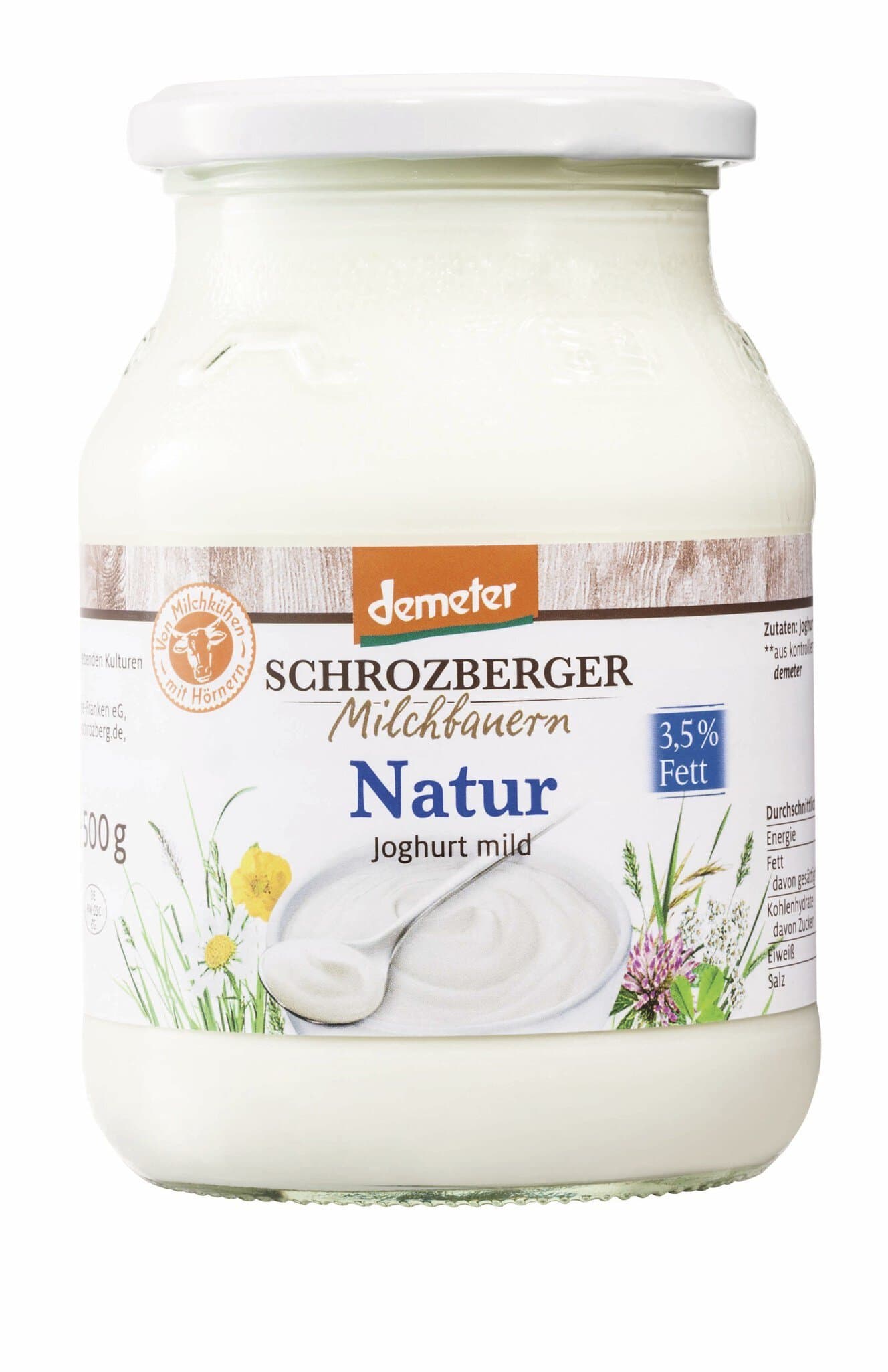 Schrozberger Milchbauern Joghurt Natur 3,5% 500g