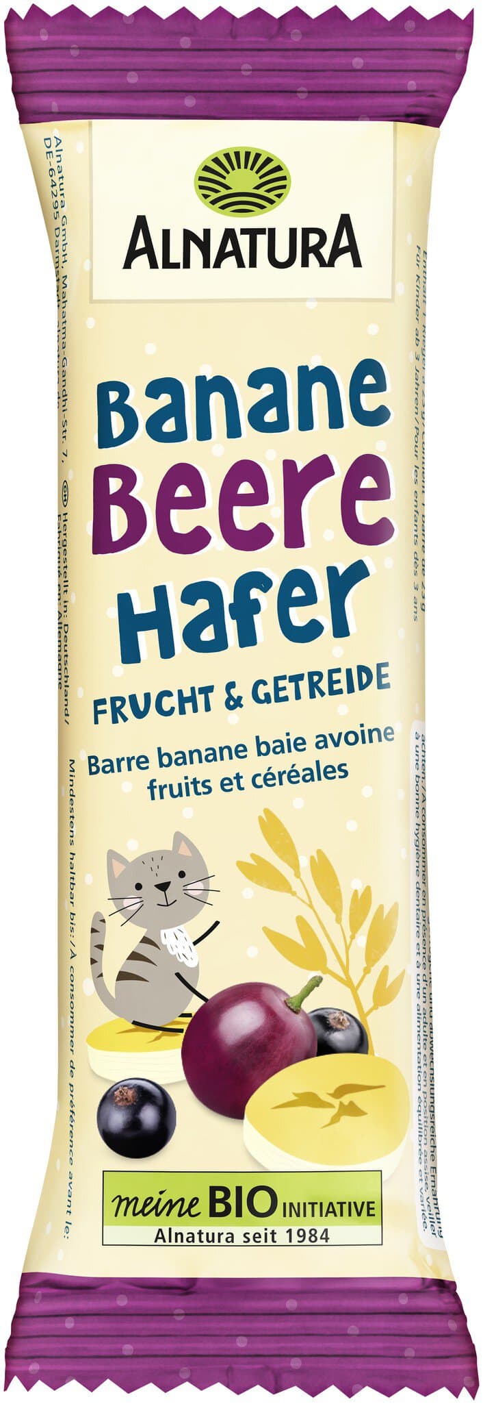 Alnatura Riegel Banane-Beere-Hafer
