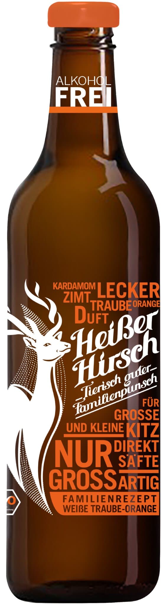 Heisser Hirsch Familienpunsch Traube-Orange