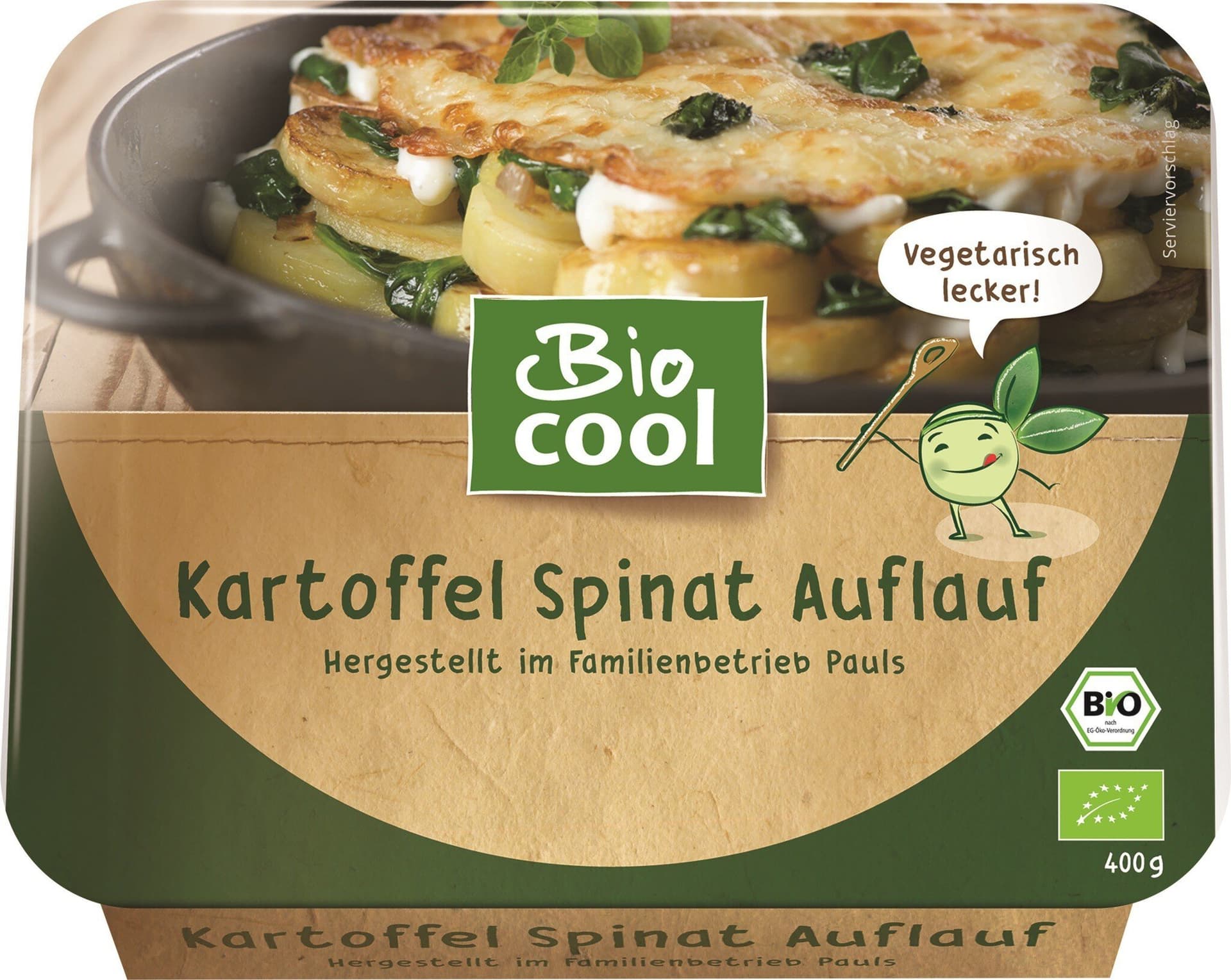 Bio cool Kartoffel-Spinat-Auflauf (TK)