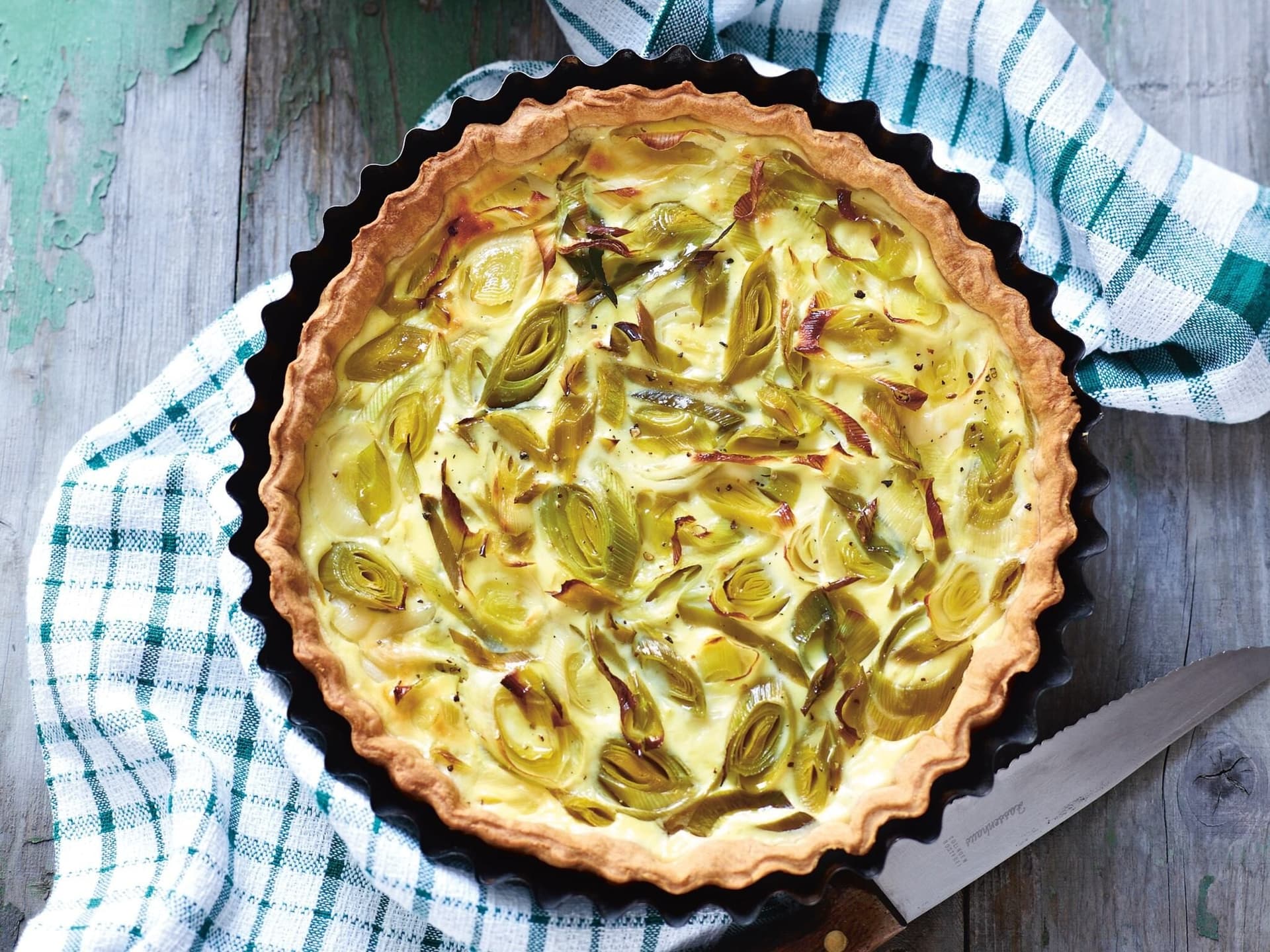 Lauch-Feta-Tarte