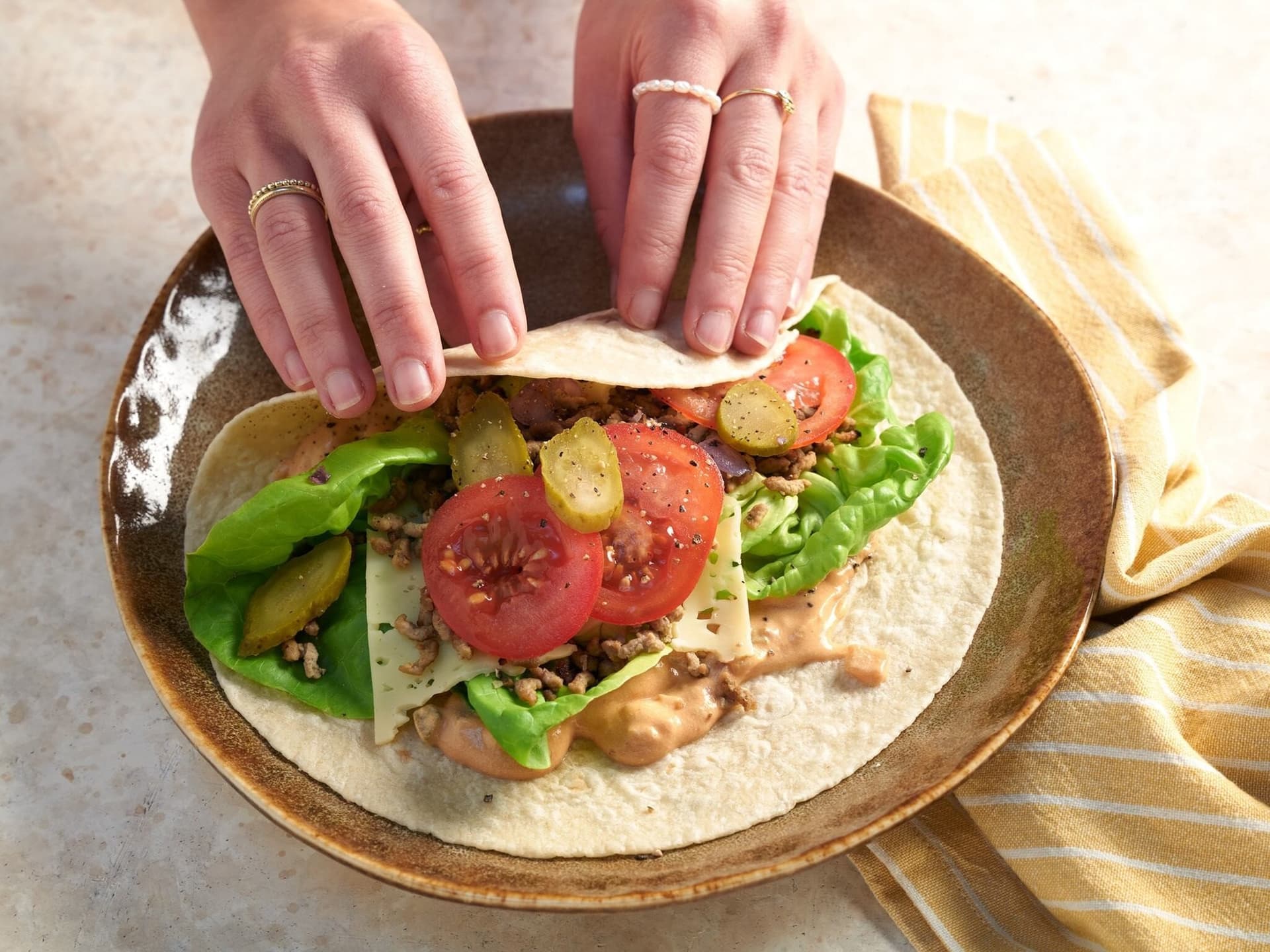 Burger-Wraps