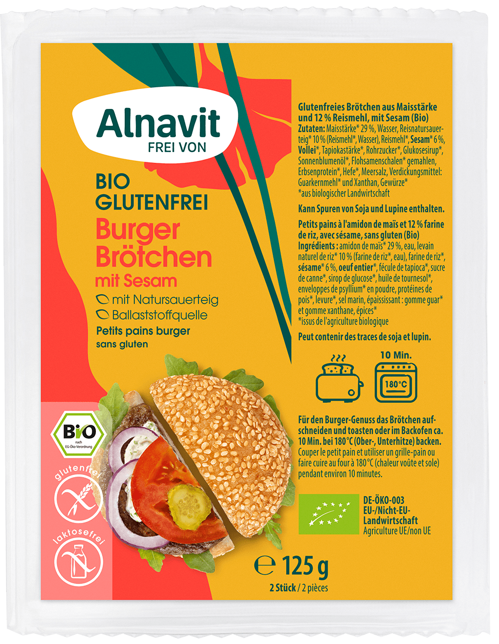 Alnavit Burger Brötchen