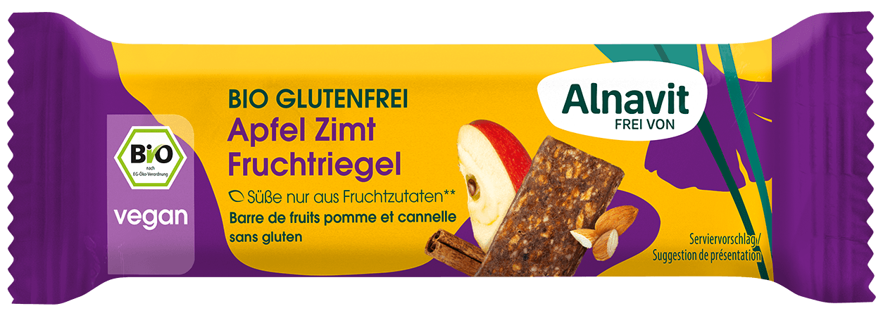 Alnavit Apfel Zimt Fruchtriegel