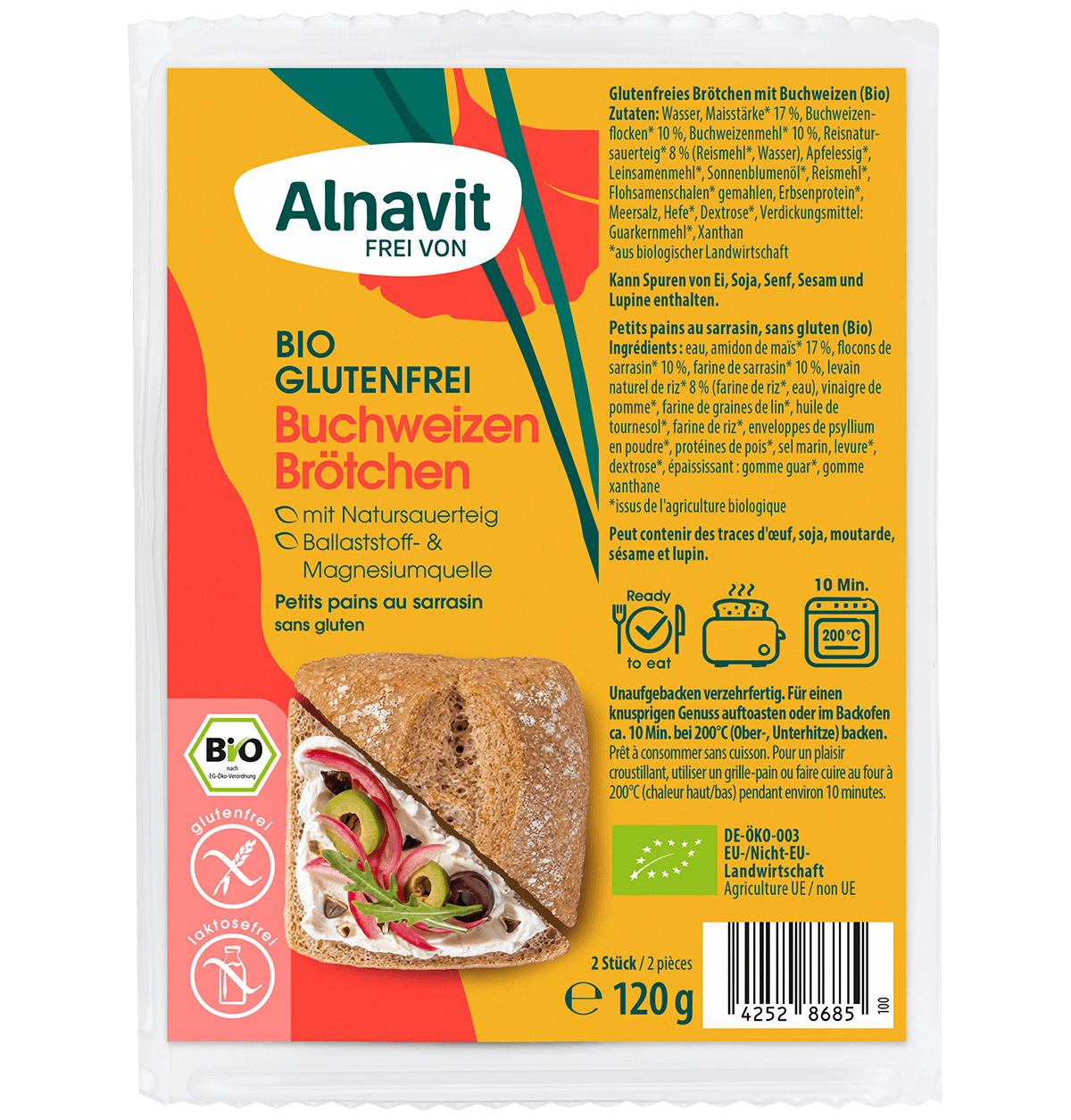 Alnavit Buchweizen Brötchen