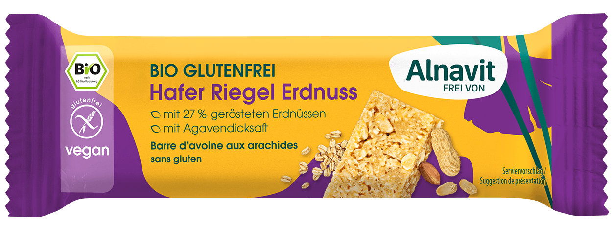 Alnavit Hafer Riegel Erdnuss