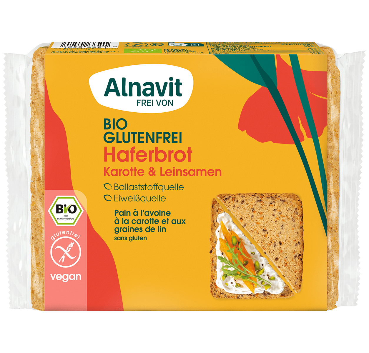 Alnavit Haferbrot Karotte & Leinsamen