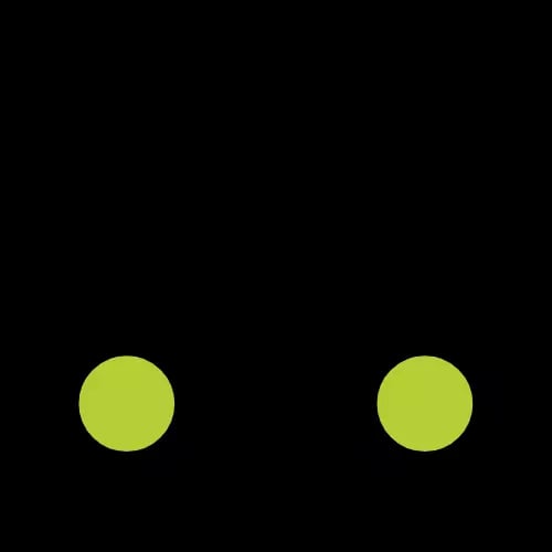 Fahrrad-Icon mit grünen farblichem Akzent.