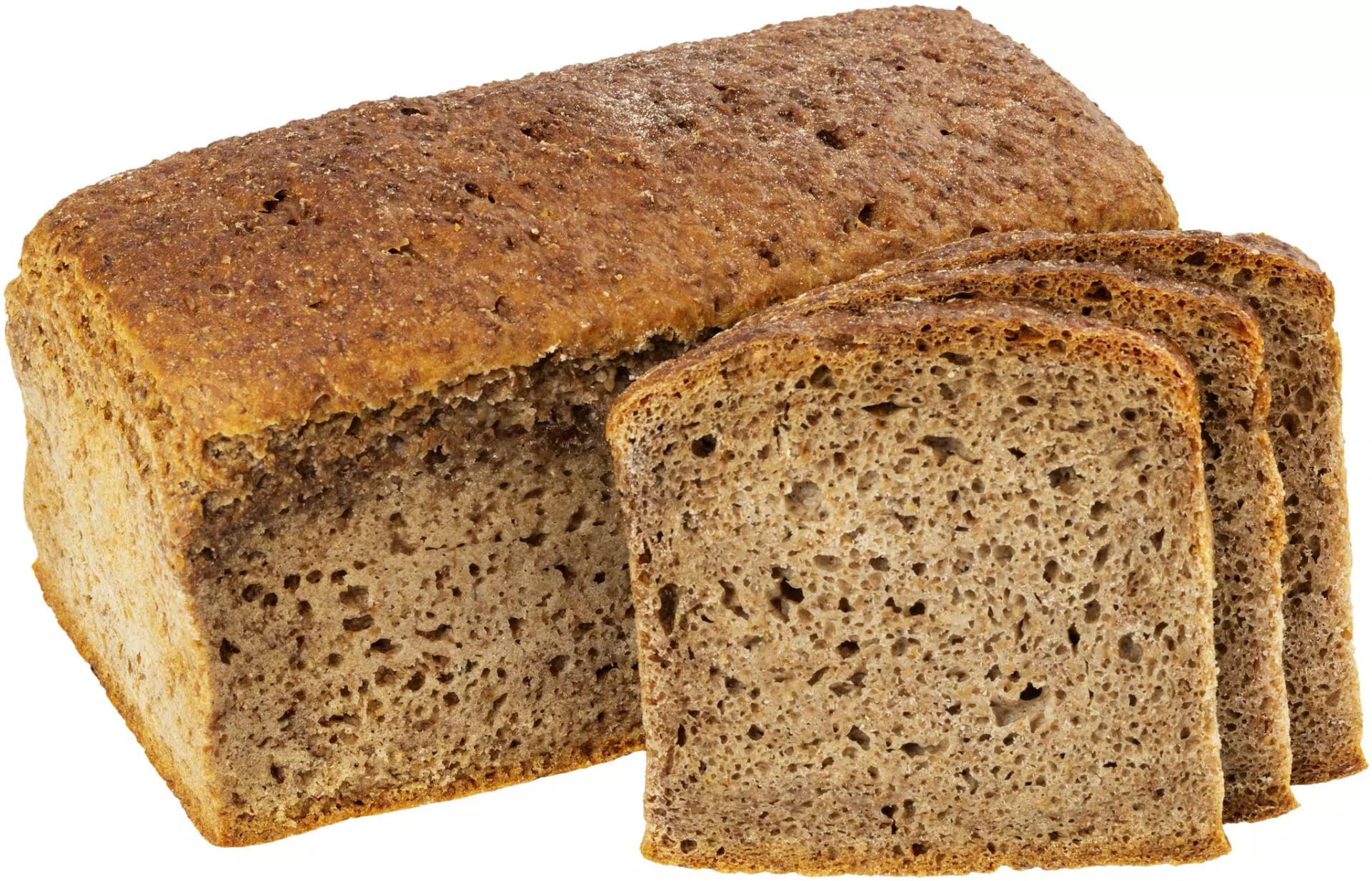 Aufgeschnittenes Bio-Roggenbrot