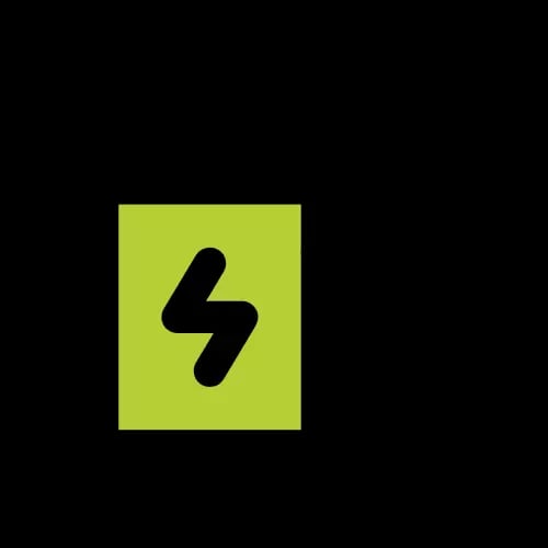 Icon einer E-Ladestation mit grünem Farbakzent