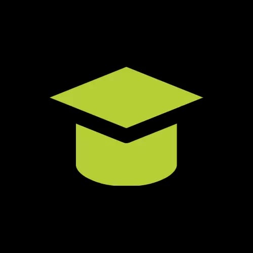 Icon eines Doktorhutes, wie er klassischerweise zum Studienabschluss getragen wird.