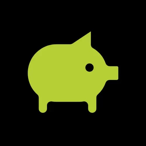 Icon, welches ein grünes Schwein zeigt