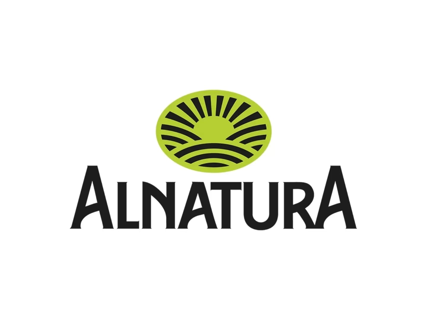 Das Alnatura Logo auf weißem Hintergrund