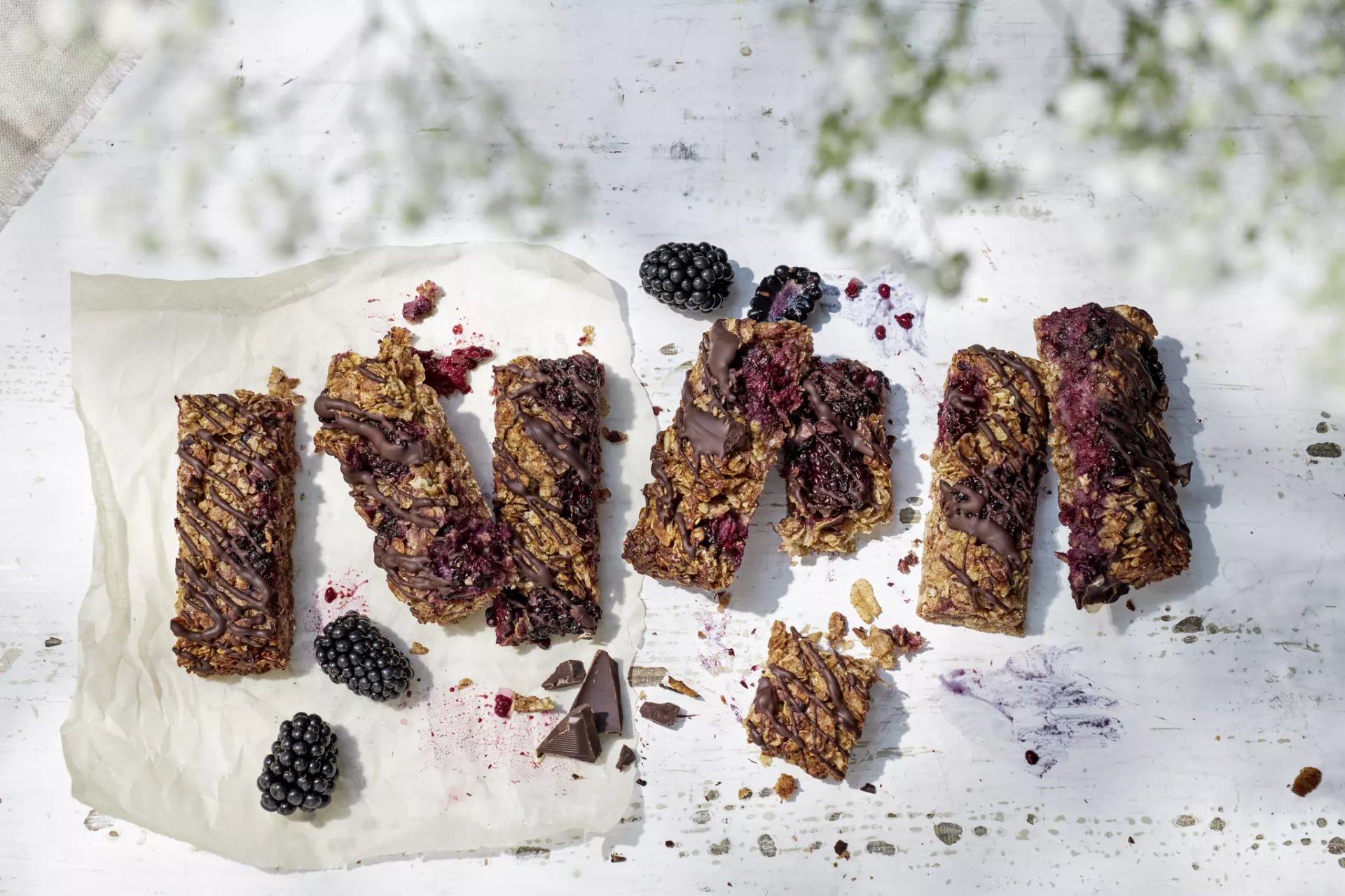 Muesli Brombeerriegel