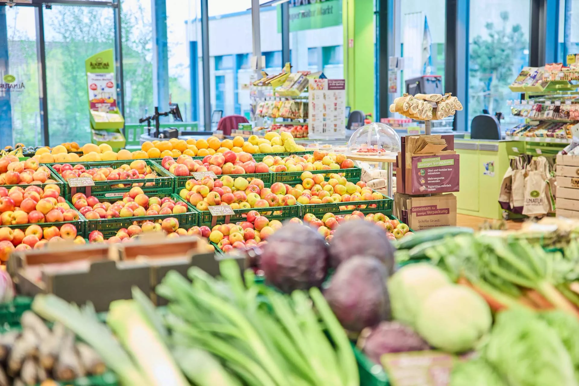 Obst und Gemüsetheke